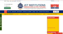 Desktop Screenshot of jct.ac.in