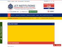 Tablet Screenshot of jct.ac.in